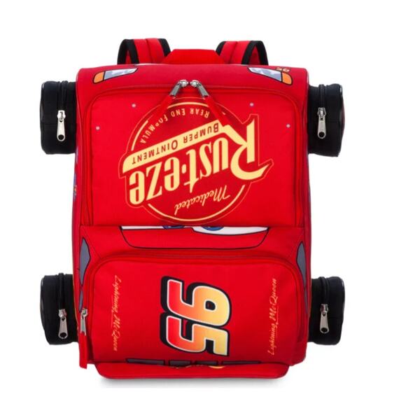 Disney Lightning McQueen Car Shaped Toddler Size Backpack 95 Rusteze - Picture 7 of 7